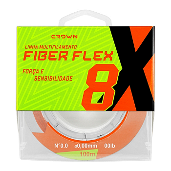 CROWN LINHA FIBER FLEX 8X ORANGE - 0,45MM 300MT