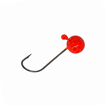 CHUMBADA ANZOL JIG HEAD 1/0 90° ESFERICO 5G LARANJA 1UN