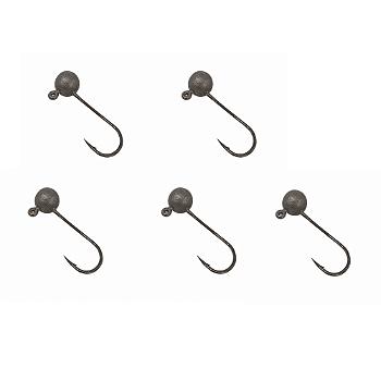 CHUMBADA ANZOL JIG HEAD 3/0 90° ESFERICO 4G NATURAL 5UN