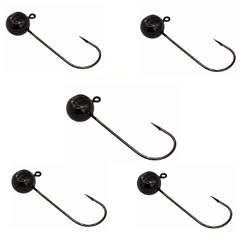 KIT CHUMBADA ANZOL JIG HEAD 1/0 90 FACET 5G PRETA 5UN