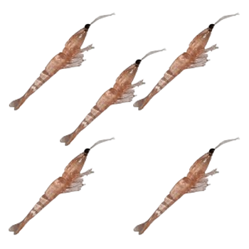 KIT PIRATAS FISHING REALITY COR LARANJA 7,5CM 5UN