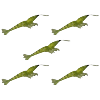 KIT PIRATAS FISHING REALITY COR VERDE-LIMÃO 8,5CM 5UN