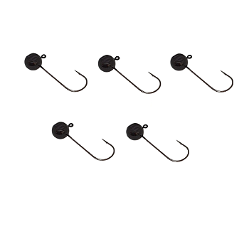 CHUMBADA KIT 5 UN ANZOL JIG HEAD 1/0 90 FACETADA 5G PRETA