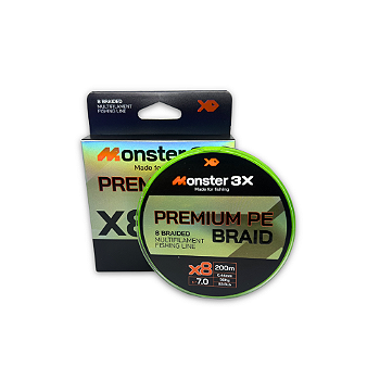 MONSTER 3X LINHA MULTI X8 PREMIUM 7 44mm 38kg 83.6lbs 200M