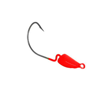 CHUMBADA ANZOL JIG HEAD 3/0  BANANINHA 7G VERMELHO