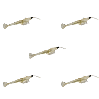 KIT PIRATAS FISHING REALITY TRANSPARENTE C AMARELO 8,5CM 5UN