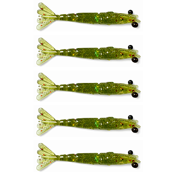 KIT 5 UN PIRATAS FISHING TURBO AZEITO 7,5CM