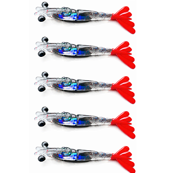 KIT 5 UN PIRATAS FISHING TURBO APACHE 8,5CM