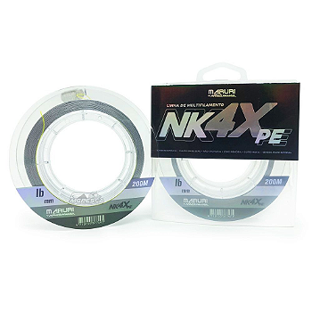 MARURI LINHA MULT NK 4X CINZA 0,30MM 200M 39LB