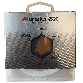MONSTER 3X LINHA FLUORCARBON M3X 2.5 27mm 10.6IB 4,79K 50m
