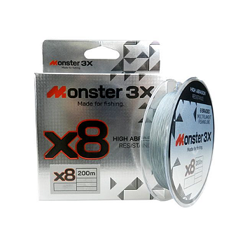 MONSTER 3X LINHA MULTIFILAMENTO X8 2.5  26mm 28IB 12,7K 200m