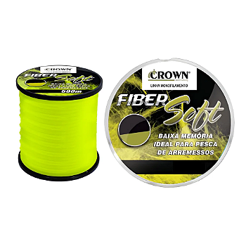 JOGA CROWN LINHA MONO FIBER SOFT YELLOW 0,43MM 37LB 500M 1UN