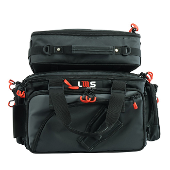 LMS BOLSA DEFENDER NYLON C/2 ESTOJOS TRANSPARENTES PRETA