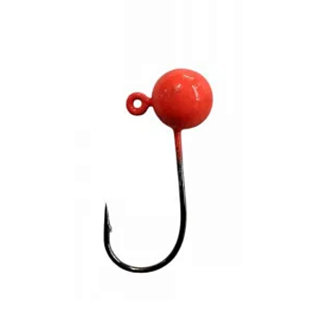 CHUMBADA ANZOL JIG HEAD 3/0 90° FACETADA 7G VERMELHA