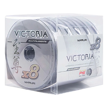 MARURI LINHA MULT VICTORIA 8X CINZA 55LBS 0,40MM 100M CX 5UN