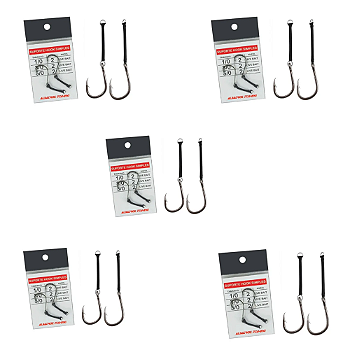 ALBATROZ KIT 5 CART ANZOL SUPORTE HOOK SIM LIVE BAIT 1/0 2UN