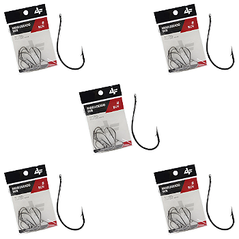 ALBATROZ KIT 5 CARTELAS ANZOL MARUSEIGO-WR N14 BLN 28UN CADA