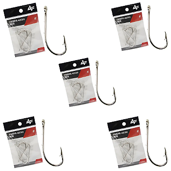 ALBATROZ KIT 5 CARTELAS ANZOL FARPA 4330 NIQ N06 32UN CADA