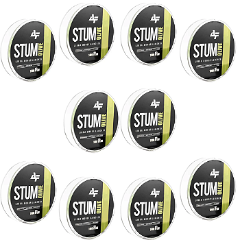 ALBATROZ KIT 10UN LINHAS PESCA STUM VERDE 100M 40MM 26,7CM
