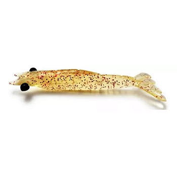 Isca Monster 3x Camarão Ultrasoft 7,5cm 3 UN Cor RedChá