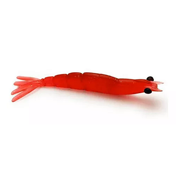 Isca Monster 3x Camarão Ultrasoft 7,5cm 3UN Cor Red