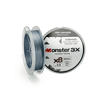 Linha Multi Monster 8x Cinza  1.0 0,16mm 15IB 6,8KL 200 mts