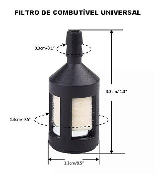 FILTRO COMBUSTIVEL UNIVERSAL