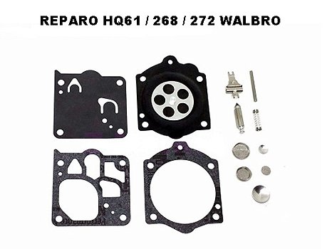 REPARO CARBURADOR MOTOSSERRA HUSQVARNA 61 /268 / 272 WALBRO