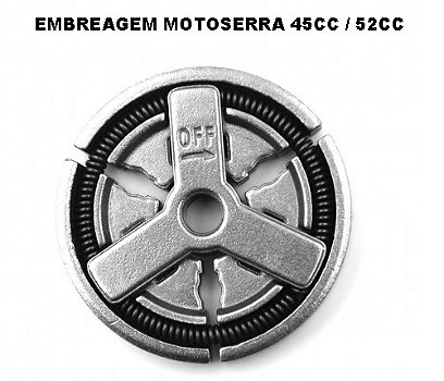 EMBREAGEM MOTOSSERRA IMPORTADAS 45CC / 52CC