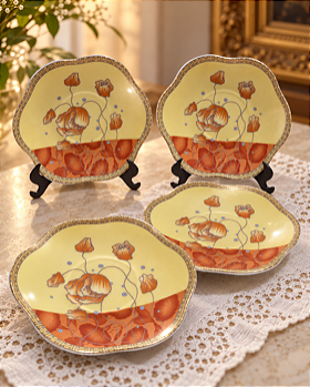 Conjunto 4 pires Florais Retrô - DM Brasil