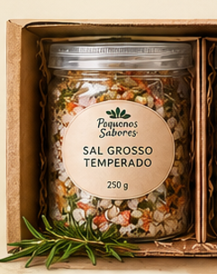 Sal Grosso Temperado (Pote plástico - 250g)