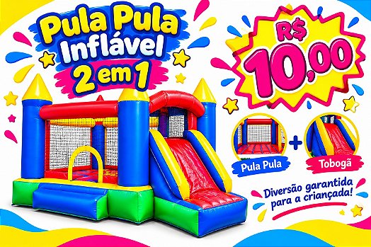 Pula-Pula Inflável 2 em 1