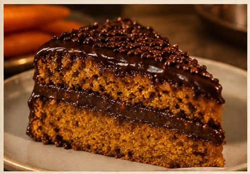 Bolo de Cenoura com Chocolate