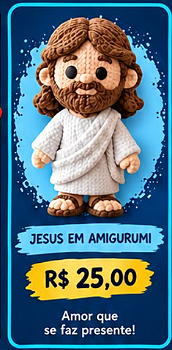 Jesus em Amigurumi