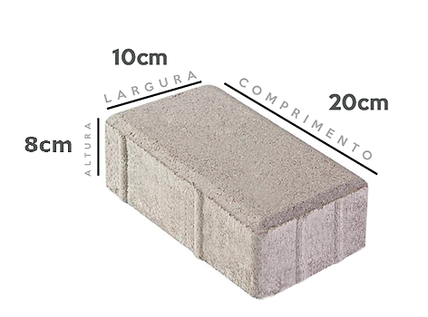 Paver 20x10x08cm