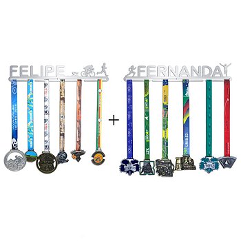 Combo 2 Porta Medalhas Personalizado