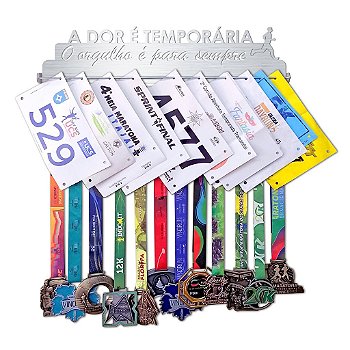 Porta Medalhas e Números de Peito Corrida