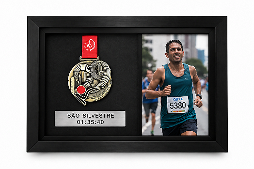 Quadro de Medalha e Foto Personalizada