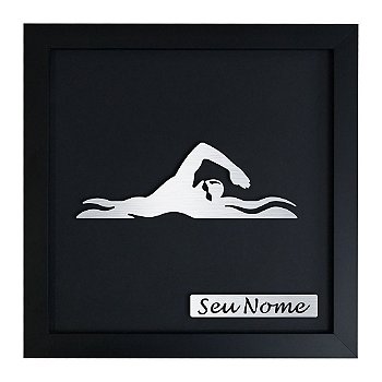 Quadro Decorativo de Natação Personalizado