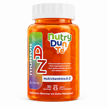 MultiVit AZ . Suplemento Multivitamínico de A a Z . Gummy KIDS . NutryDuniTê . 30 Gomas
