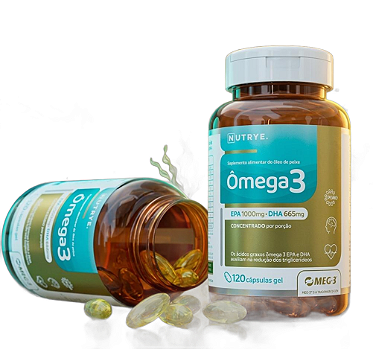 Omega 3 Oleo de Peixe Epa 1000 Mg Dha 665 60 Cápsulas Meg 3