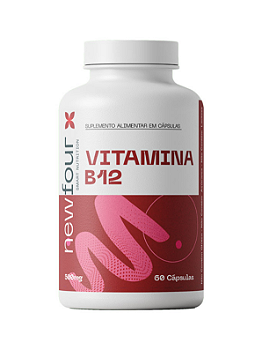 VITAMINA B12 500MG 60CAPS NEW FOUR