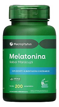 Melatonina - Matéria Prima - Extra Forte - 200 Cáps Maracujá Maracujá