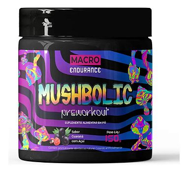 Pré-treino Mushbolic 150g Sabor Guaraná Com Açaí Guaraná Com Açaí