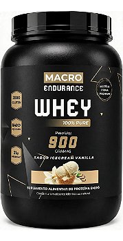 Whey Protein 100% Pure 900g Sabor Icecream Vanilla Baunilha Baunilha
