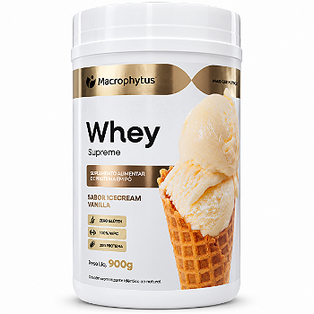 Whey Protein Supreme 900g Sabor Icecream Vanilla (Sorvete de Baunilha)