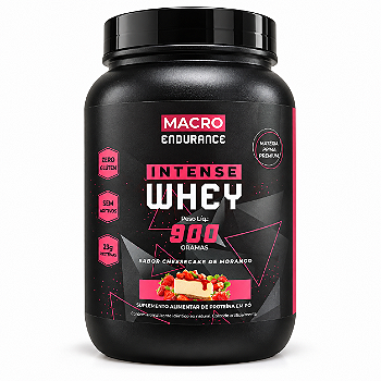 Whey Protein Intense 900g Sabor Cheesecake de Morango