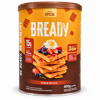 Bready Waffle 2.0 - Mistura proteica 15g proteína 20 porções