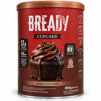 Bready Cupcake Chocolate - 17g Proteina 5g Fibra - 18 Doses