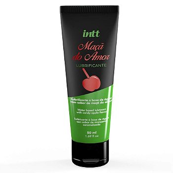 INTT LUBRIFICANTE BEIJÁVEL COM EFEITO DE ESQUENTAR 50 ML - AROMA MAÇÃ DO AMOR